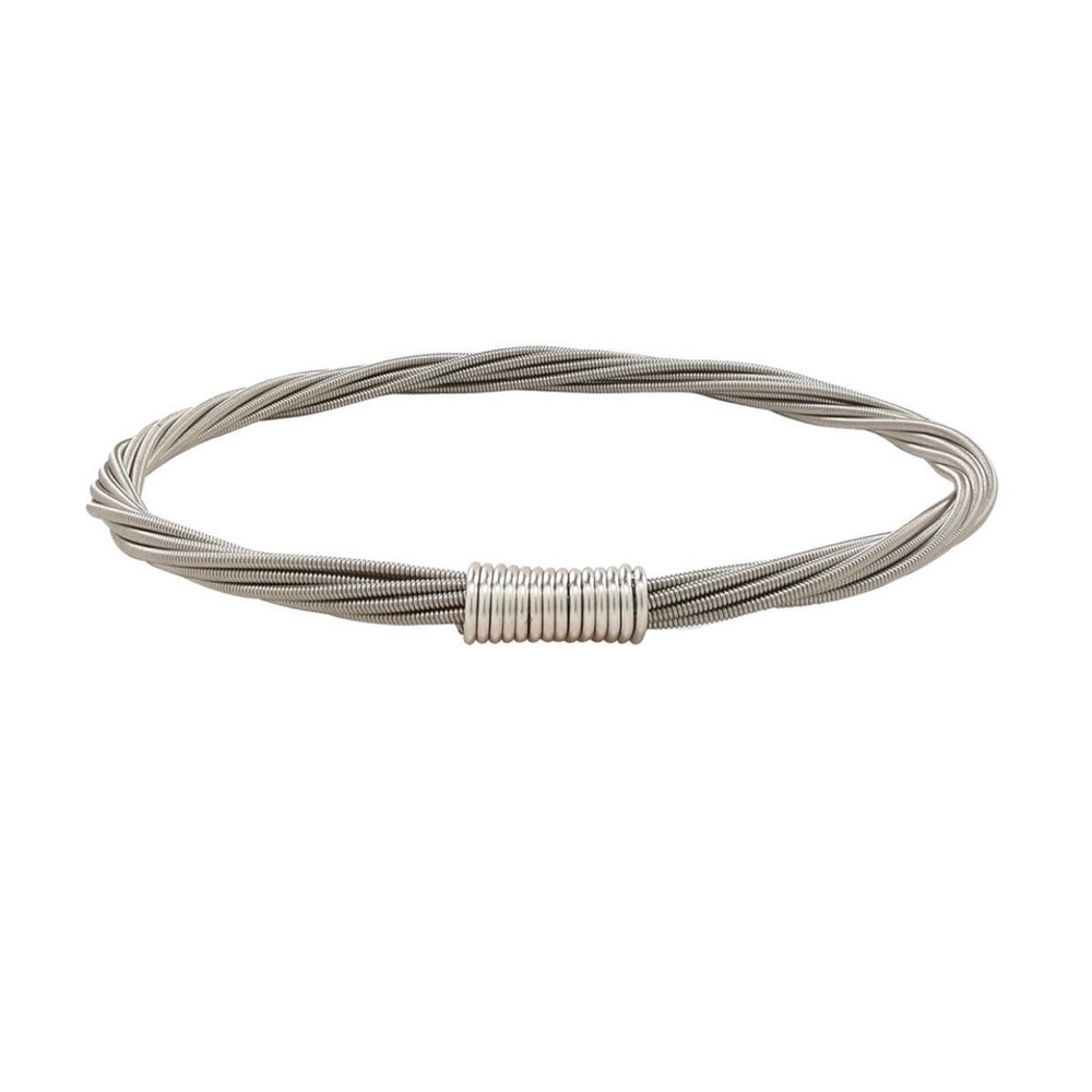 11:11 Guitar String Classic Silver Bangle